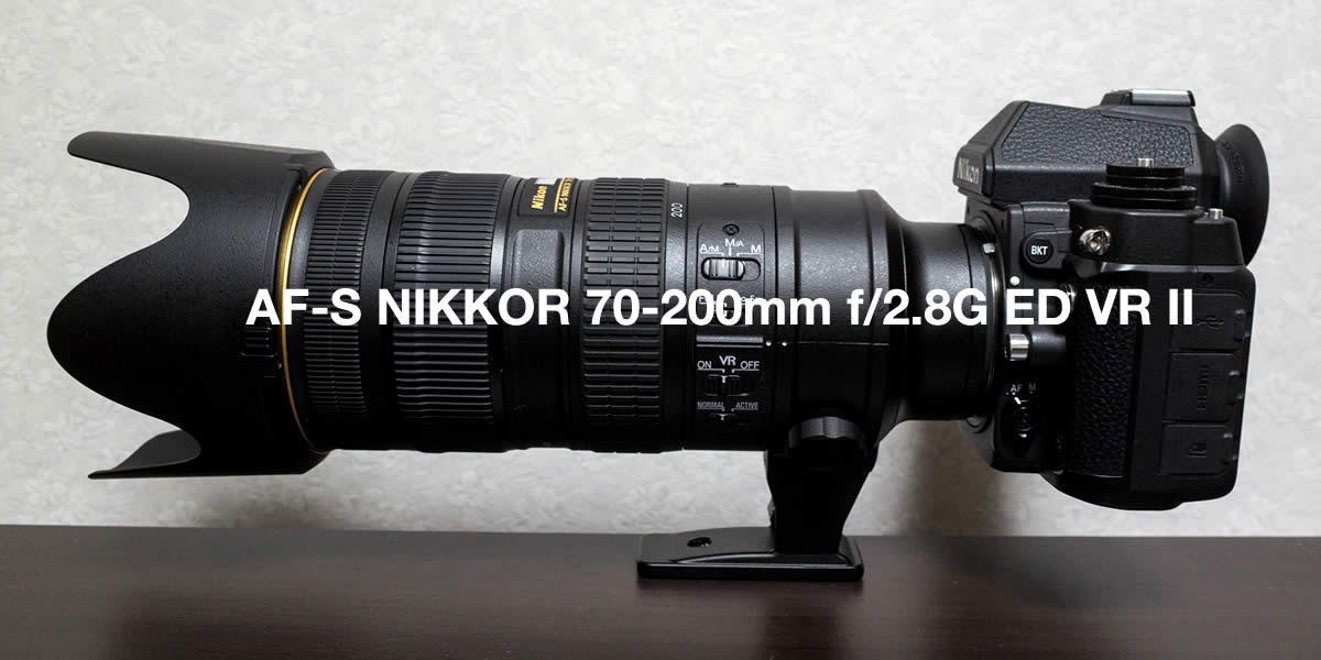 Nikon DFで使っているレンズ（望遠ズーム編）：AF-S NIKKOR 70-200mm f/2.8G ED VR II | ColdSleep